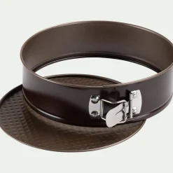 Emporte-Pièce Et Cercle À Pâtisserie|Moule À Gâteau*alinea Moule à manqué rond démontable en acier D24cm - Marron