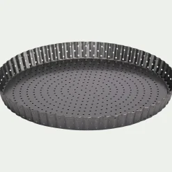 Moule À Gâteau*alinea Moule à tarte perforé à fond amovible en acier 30cm - anthracite Gris