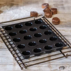 Moule À Gâteau*alinea Moule pour 20 muffins en fibre de verre et silicone - Noir