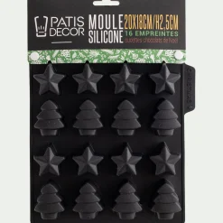 Moule À Gâteau*alinea Moule sucette chocolat de Noël en silicone - Noir