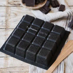 Moule À Gâteau*alinea Moule tablette en fibre de verre et silicone 21x21cm - Noir