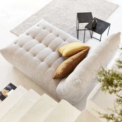 Fauteuil|Canapé Modulable*alinea Méridienne en tissu chenille - roucas Beige