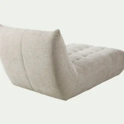 Fauteuil|Canapé Modulable*alinea Méridienne en tissu chenille - roucas Beige