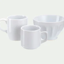 Vaisselle Petit Déjeuner|Tasse Et Mug*alinea Mug en faïence 30cl - blanc ventoux