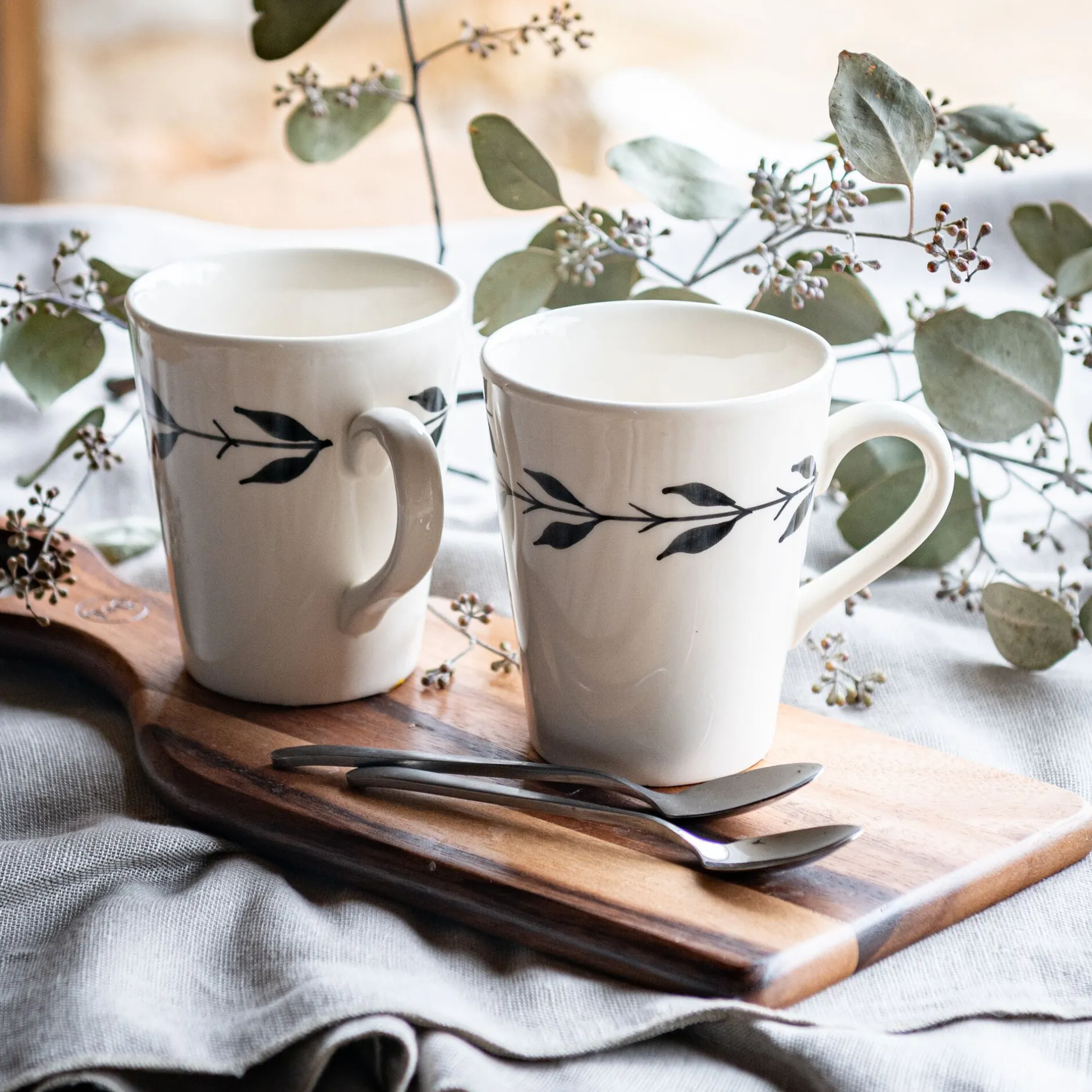 Vaisselle Petit Déjeuner|Tasse Et Mug*alinea Mug en faïence D9,5cm - Blanc