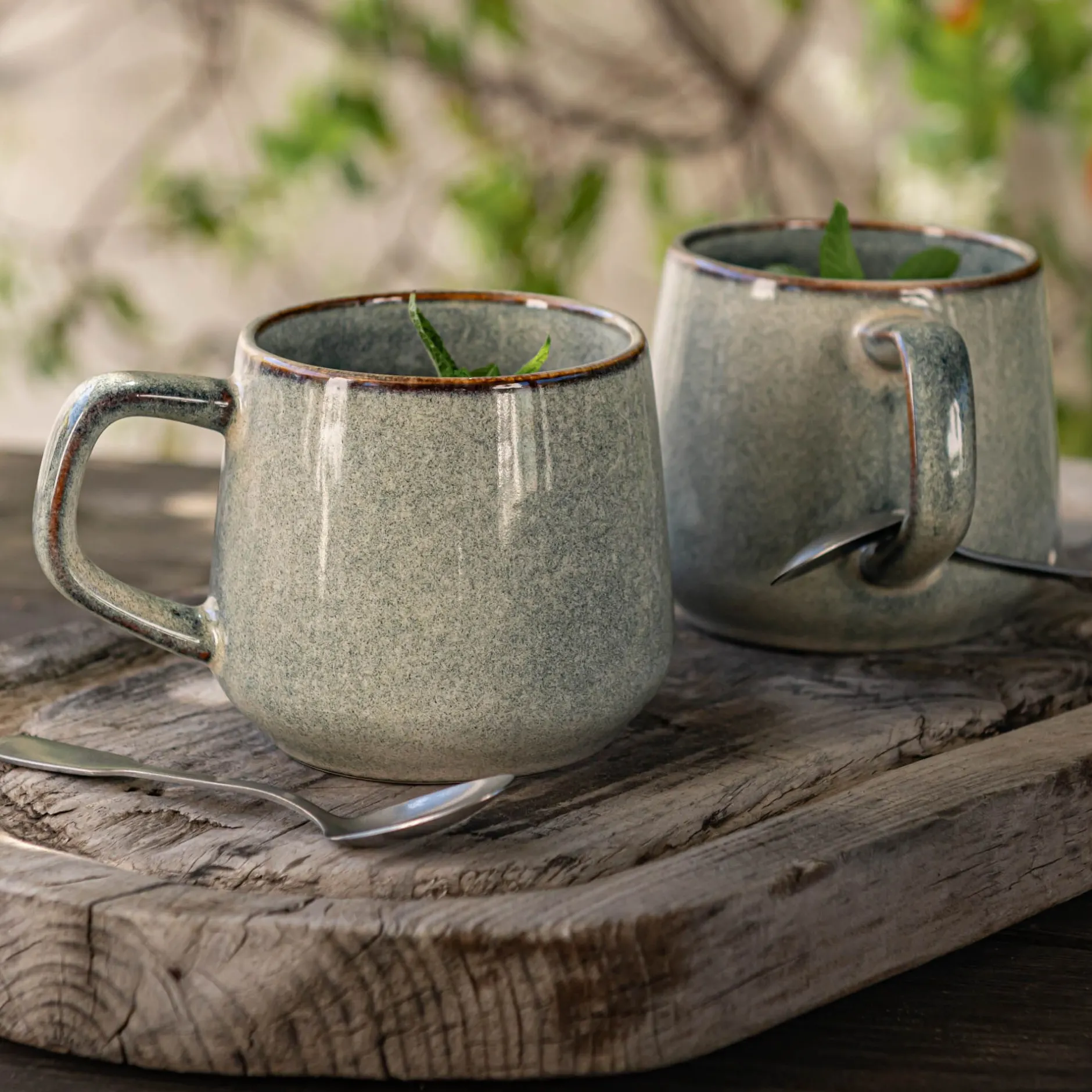 Vaisselle Petit Déjeuner|Tasse Et Mug*alinea Mug en grès réactif 50cl - borie Gris