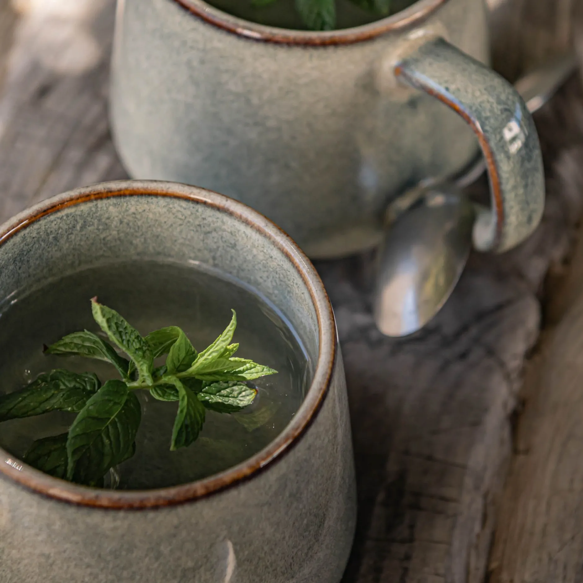 Vaisselle Petit Déjeuner|Tasse Et Mug*alinea Mug en grès réactif 50cl - borie Gris