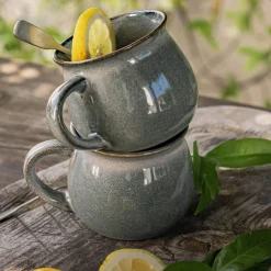 Vaisselle Petit Déjeuner|Tasse Et Mug*alinea Mug en grès réactif 40cl - Vert