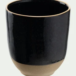 Vaisselle Petit Déjeuner|Tasse Et Mug*alinea Mug en grès recyclé D9,2cm - Noir