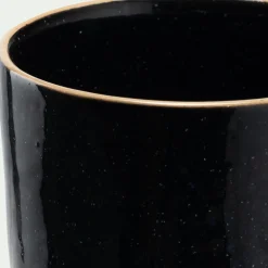 Vaisselle Petit Déjeuner|Tasse Et Mug*alinea Mug en grès recyclé D9,2cm - Noir