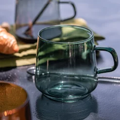 Vaisselle Petit Déjeuner|Tasse Et Mug*alinea Mug en verre 42cl - agave Vert