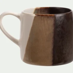Vaisselle Petit Déjeuner|Tasse Et Mug*alinea Mug tricolore en grès 39,5cl - Marron