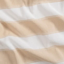 Nappe*alinea Nappe à rayures écrues en lin et coton 150x250cm - Blanc