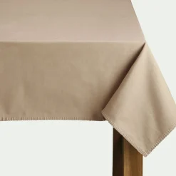 Nappe|Nappe Et Serviette De Noël*alinea Nappe brodée en coton 150x250cm - corde Beige