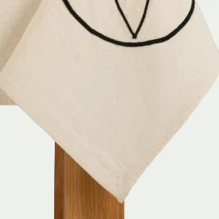 Nappe*alinea Nappe en coton brodée - écru 140x250cm Beige