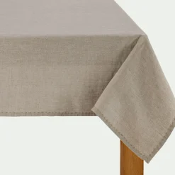 Nappe|Nappe Et Serviette De Noël*alinea Nappe en lin lavé 150x250cm - Naturel