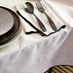 Nappe*alinea Nappe points bourdon en coton 150x150cm - Beige