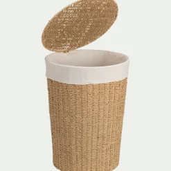 Panier À Linge*alinea Panier à linge en corde de papier rond H54xD40 cm - naturel