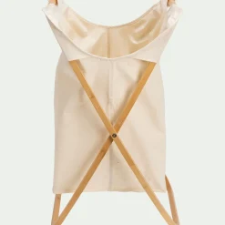 Panier À Linge*alinea Panier à linge en polycoton et bambou H67xL46cm - blanc