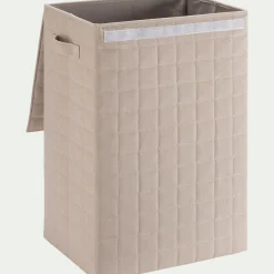 Matelas Enfant|Boîte De Rangement Enfant*alinea Panier à linge pliable en tissu H60cm - beige