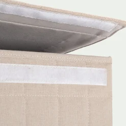 Matelas Enfant|Boîte De Rangement Enfant*alinea Panier à linge pliable en tissu H60cm - beige