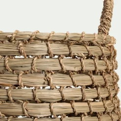 Panier*alinea Panier déco tressé en jonc de mer H24cm - naturel