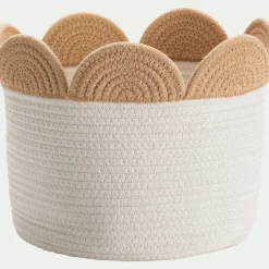 Matelas Enfant|Panier*alinea Panier de rangement bicolore D30x26cm - naturel