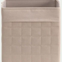 Matelas Enfant|Panier*alinea Panier de rangement cubique en tissu L30cm - beige