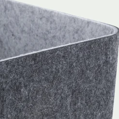 Boîte De Rangement*alinea Panier de rangement en feutrine H16cm - gris anthracite