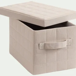 Boîte De Rangement|Boîte De Rangement Enfant*alinea Panier de rangement pliable en tissu L33cm - beige