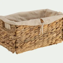 Matelas Enfant|Boîte De Rangement Enfant*alinea Panier en jacinthe d'eau H15xL30cm - naturel