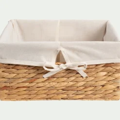 Matelas Enfant|Boîte De Rangement Enfant*alinea Panier en jacinthe d'eau H15xL30cm - naturel