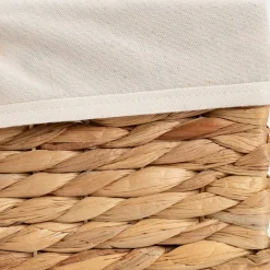 Matelas Enfant|Boîte De Rangement Enfant*alinea Panier en jacinthe d'eau H15xL30cm - naturel