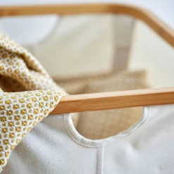 Accessoire De Salle De Bain|Panier*alinea Panier en polycoton et bambou H15xL33cm - blanc