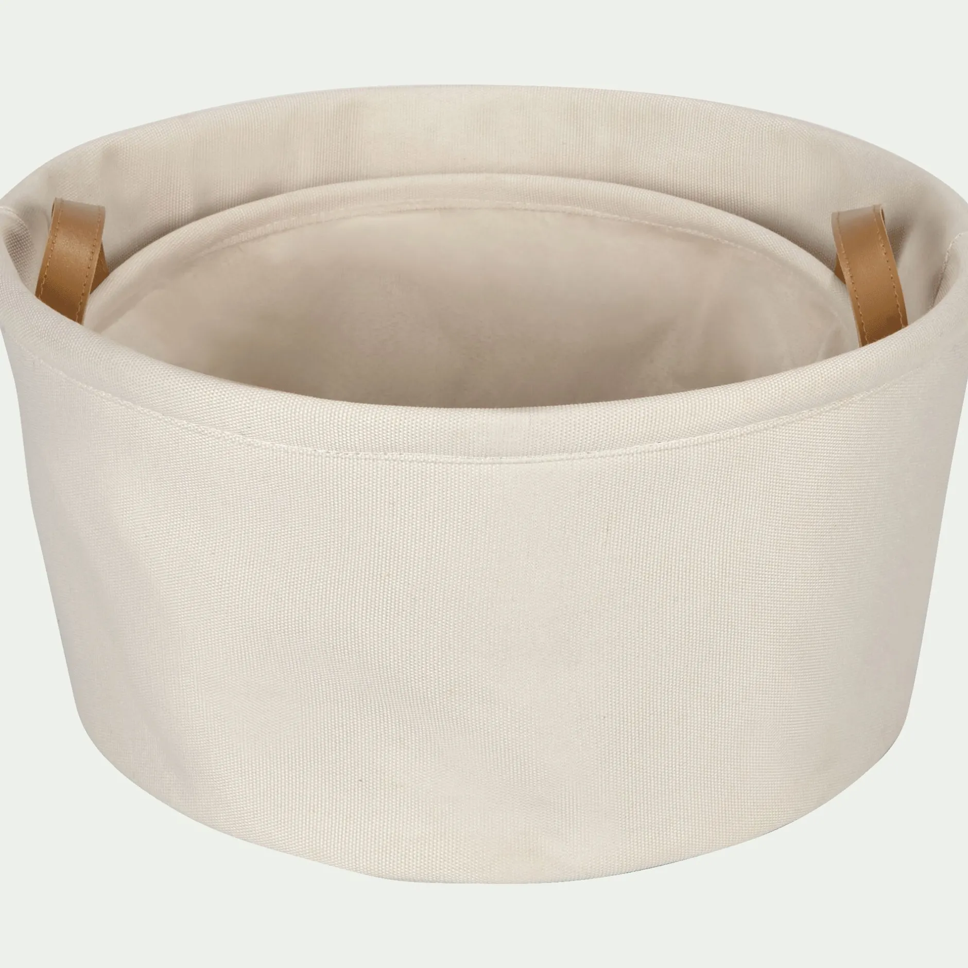 Matelas Enfant|Accessoire De Salle De Bain*alinea Panier en tissu - D40cm Blanc ventoux