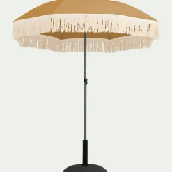 Parasol De Balcon|Parasol Droit*alinea Parasol à franges D180cm - nèfle Beige