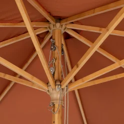 Parasol De Balcon|Parasol Droit*alinea Parasol droit en bambou - D270cm Brun rustrel