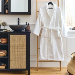 Peignoir*alinea Peignoir en coton S/M - optique Blanc