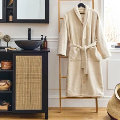 Peignoir*alinea Peignoir en coton S/M - Beige