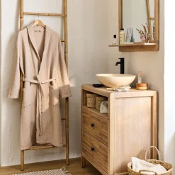 Peignoir*alinea Peignoir en gaze de coton S/M - alpilles Beige