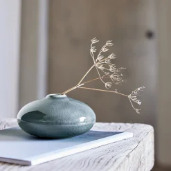 Vase*alinea Petit vase en grès H6,5cm - Bleu