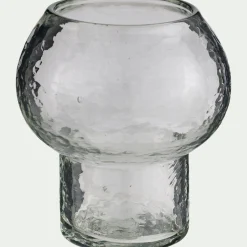 Photophore*alinea Photophore champignon en verre H10cm - transparent