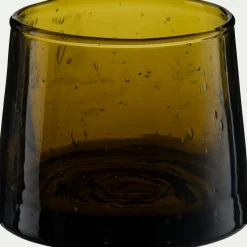 Photophore*alinea Photophore en verre bullé D6cm - vert mousse