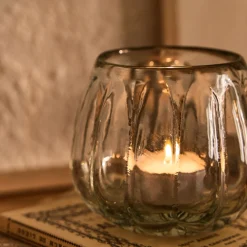 Photophore*alinea Photophore en verre D9cm - Gris