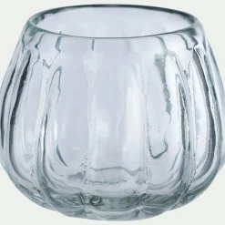 Photophore*alinea Photophore en verre D9cm - brun ombre Marron