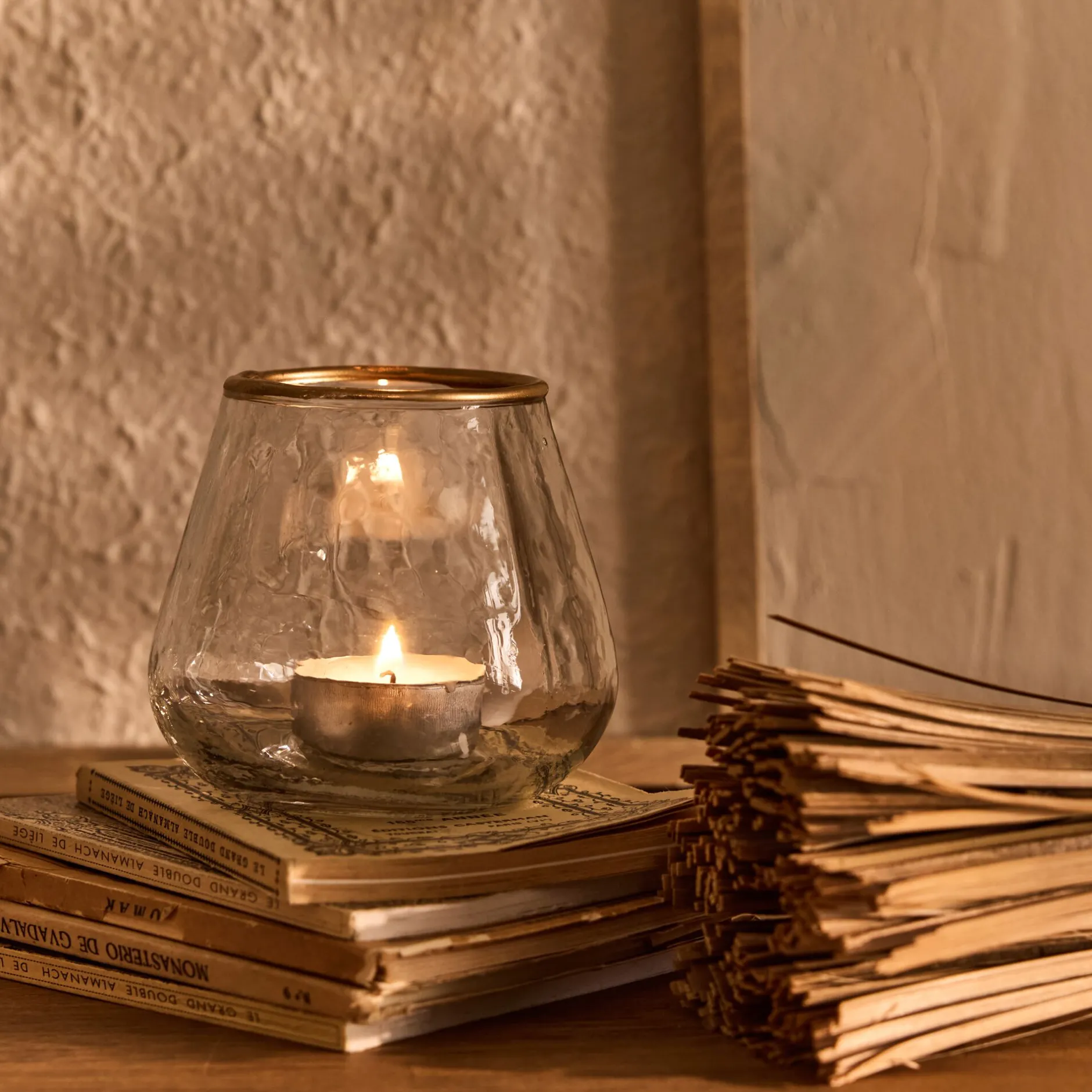 Photophore|Bougie Et Photophore De Noël*alinea Photophore en verre D9cm - Transparent