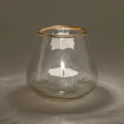 Photophore|Bougie Et Photophore De Noël*alinea Photophore en verre D9cm - Transparent