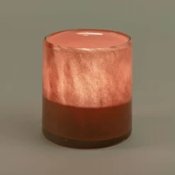 Photophore*alinea Photophore en verre D8xH8cm - Marron