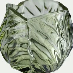 Photophore*alinea Photophore en verre teinté D7,5cm - Vert