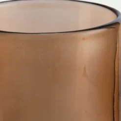 Photophore*alinea Photophore en verre teinté D8cm - brun rustrel Marron